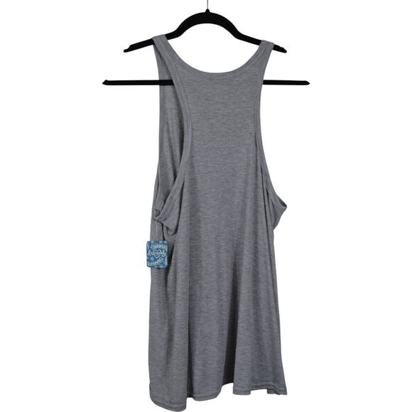 Free People Intimately Grey Ribbed Tank – Size L NWT - Picture 2 of 6
